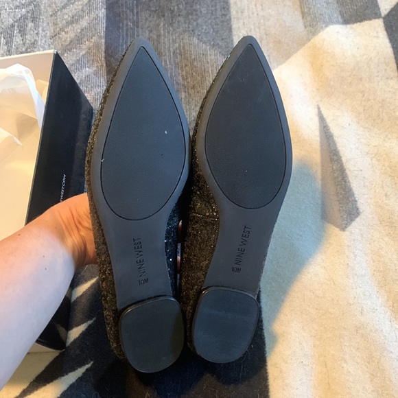 NWT Nine West Glitter Ballet Flats - Picture 2 of 4